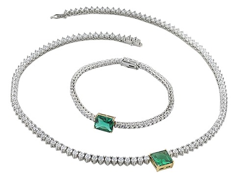 [제작상품]Greenstone necklace / bracelet [silver925]